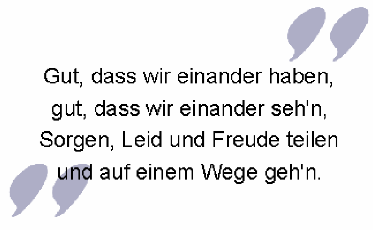 Trauerspruch für Trauerkarte: Gut, dass wir einander haben, Sorgen, Leid teilen