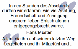 In den Stunden des Abschieds durften wir erfahren