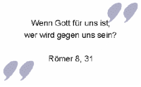 Wenn Gott für uns ist
