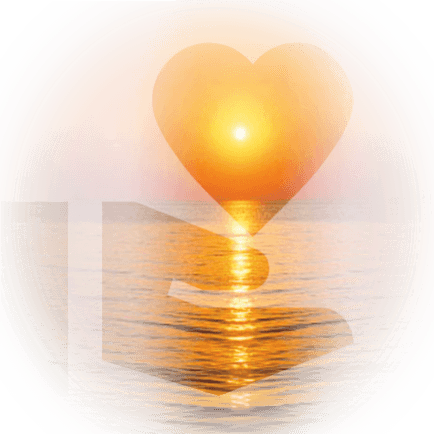 Danksagung Sonne mit dankender Hand und Herz